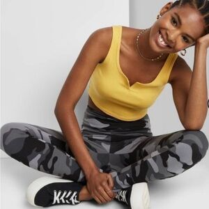 Wild Fable NWT High-Waisted Gray Camo Classic Legging Size-S & M